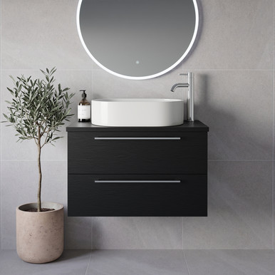 Napoli 390 Wall Mounted 2 Drawer Vanity Unit for Countertop Basins