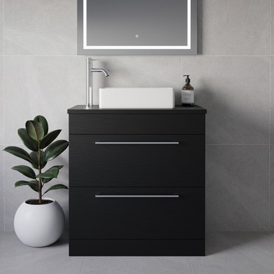 Napoli 390 2 Drawer Vanity Unit for Countertop Basins