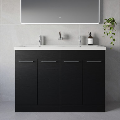 Napoli 390 4 Door Vanity Unit with Double Glide Basins