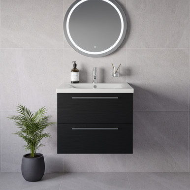 Napoli 460 Wall Mounted 2 Drawer Vanity Unit with Glide Basin