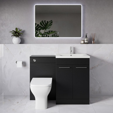 Napoli 460 2 Door Vanity Unit Toilet Suite with Glide Basin