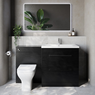 Napoli 460 Cento 2 Drawer Vanity Unit Toilet Suite with Glide Basin