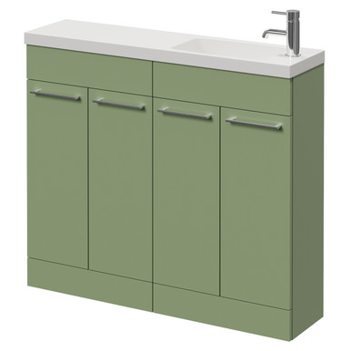 Napoli 250 4 Door Vanity Unit with Round Silvo Basin