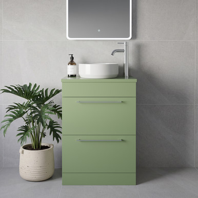 Napoli 390 2 Drawer Vanity Unit for Countertop Basins
