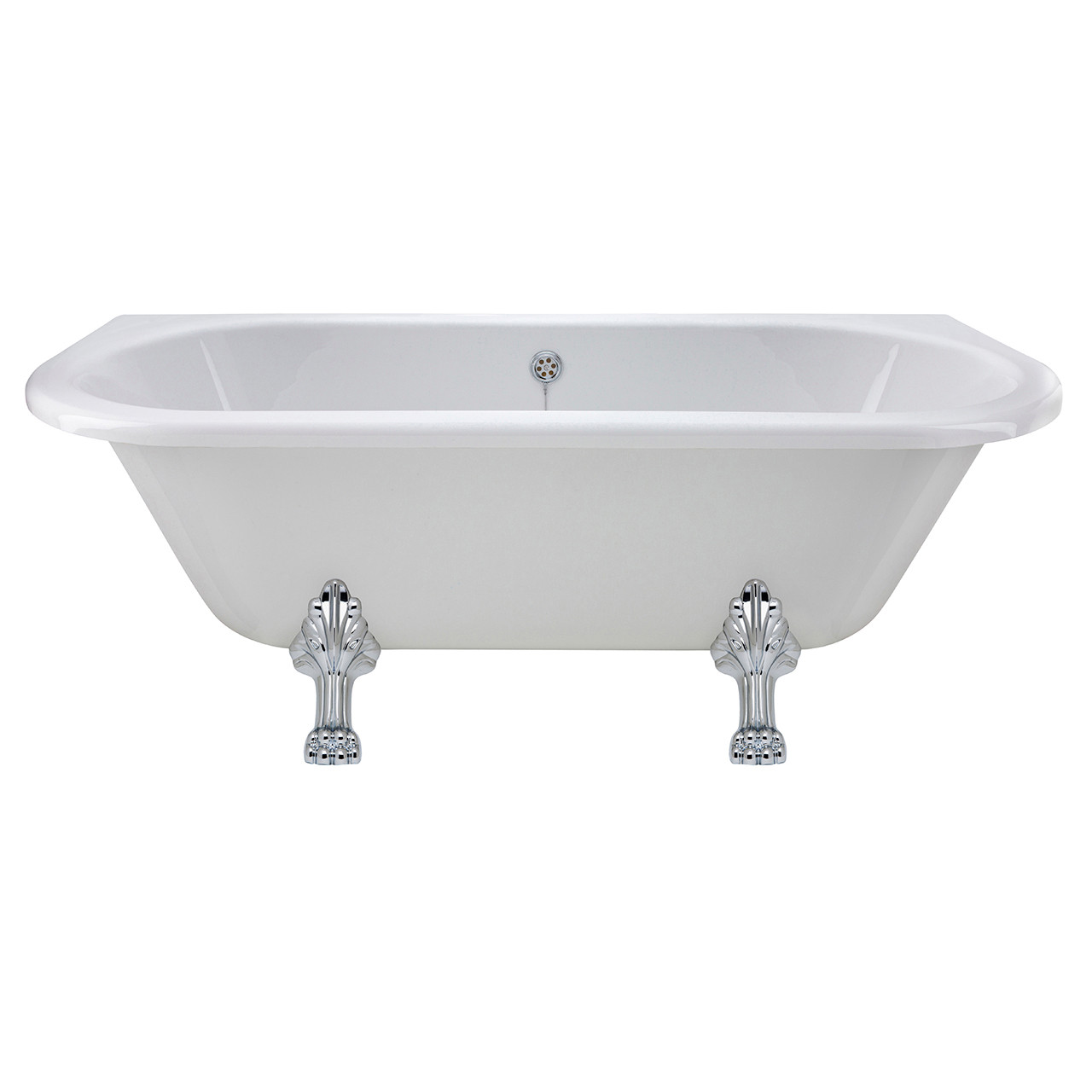 Old London Kenton Double Ended Back to Wall Freestanding Bath with Pride Legs