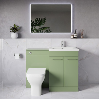Napoli 460 2 Door Vanity Unit Toilet Suite with Glide Basin