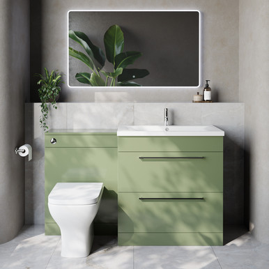 Napoli 460 Cento 2 Drawer Vanity Unit Toilet Suite with Glide Basin