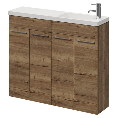 Napoli 250 4 Door Vanity Unit with Round Silvo Basin