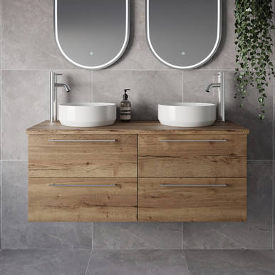 Napoli 460 Wall Mounted 4 Drawer Vanity Unit for Countertop Basins