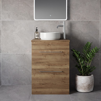 Napoli 390 2 Drawer Vanity Unit for Countertop Basins