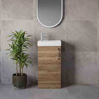Napoli Cube Single Door Vanity Unit with Align Basin