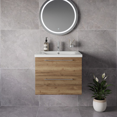 Napoli 460 Wall Mounted 2 Drawer Vanity Unit with Glide Basin