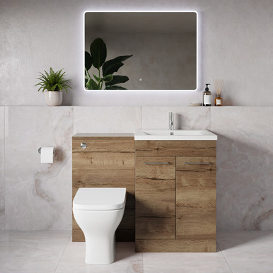 Napoli 460 2 Door Vanity Unit Toilet Suite with Glide Basin