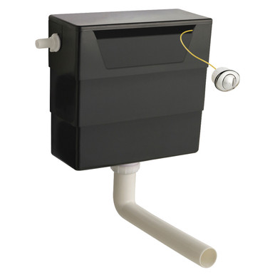 Nuie Black Dual Flush Concealed Cistern | | Abs | 334Mm X 303Mm X 136Mm