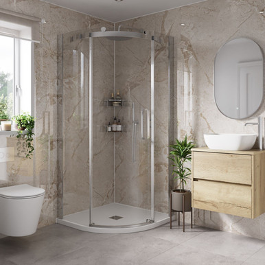 Wholecore Beige 10Mm Forli Gloss Solid Core Wall Panel | | Pvc | 1000Mm X 2400Mm