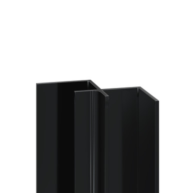 Wholepanel Black Wall Panel Internal Corner Trim | | Upvc | 8Mm
