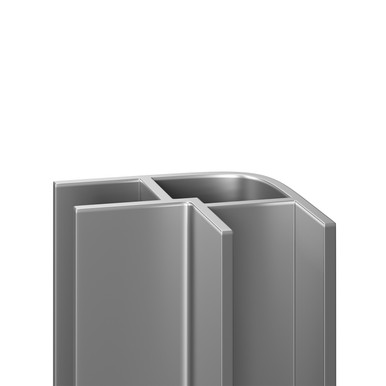 Wholepanel Silver Wall Panel External Corner Trim | | Upvc | 8Mm