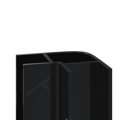 Wholepanel Black Wall Panel External Corner Trim | | Upvc | 8Mm