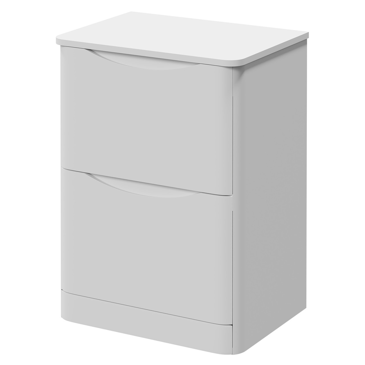 Vela Floor Standing 2 Drawer Vanity Unit for Countertop Basins