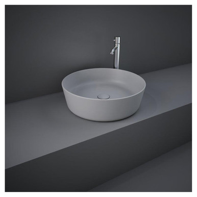 Rak Ceramics Matt Grey Feeling Round Counter Top Basin | | Vitreous China | 420Mm