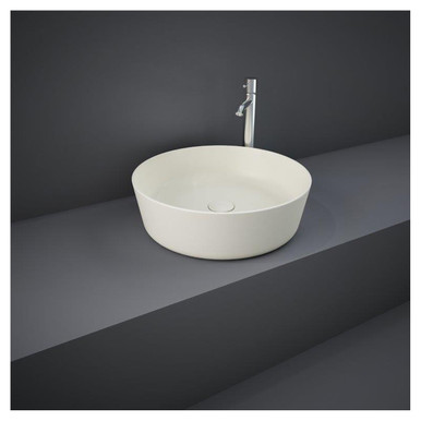 Rak Ceramics Matt Griege Feeling Round Matt Greige Counter Top Basin | | Vitreous China | 420Mm