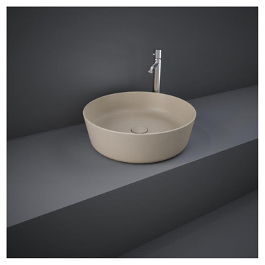 Rak Ceramics Cappuccino Feeling Round Matt Counter Top Basin | | Vitreous China | 420Mm