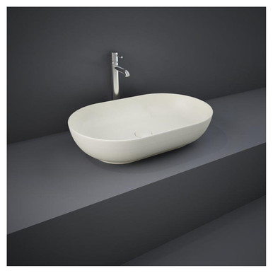 Rak Ceramics Matt Griege Feeling Oval Matt Greige Counter Top Basin | | Vitreous China | 550Mm