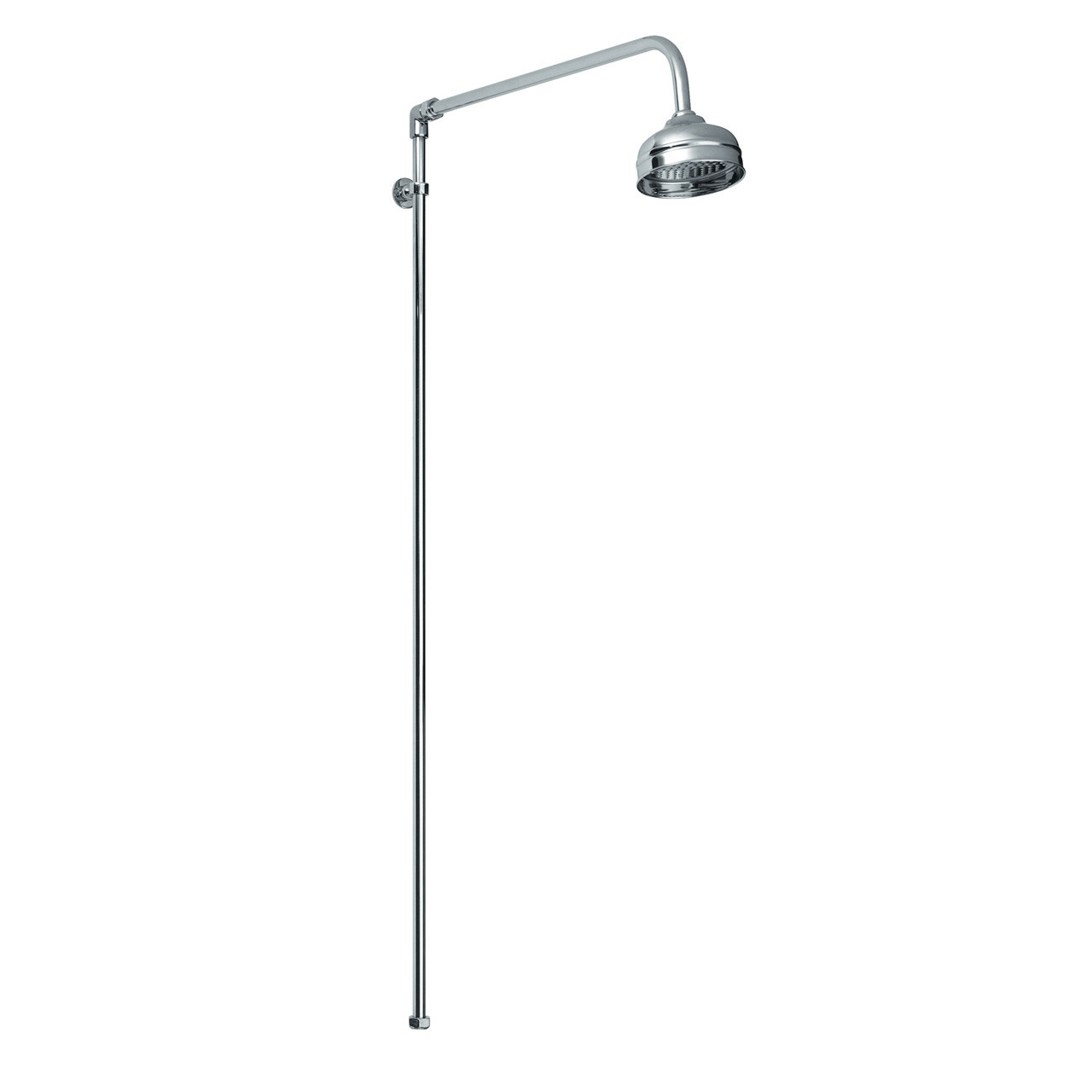 Nuie Rigid Riser Shower Kit with Swivel Spout