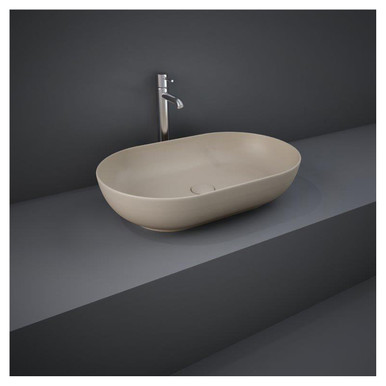 Rak Ceramics Cappuccino Feeling Oval Matt Counter Top Basin | | Vitreous China | 550Mm