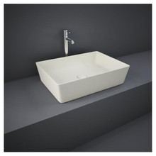 RAK Ceramics Feeling Rectangular Matt Greige Counter Top Basin, alternate view 2