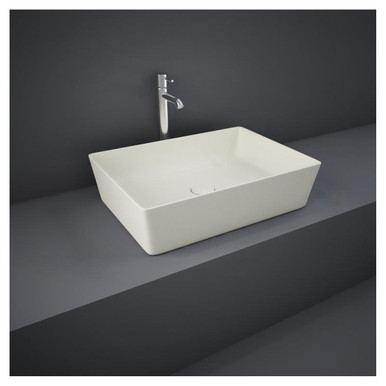 Rak Ceramics Matt Griege Feeling Rectangular Matt Greige Counter Top Basin | | Vitreous China | 500Mm