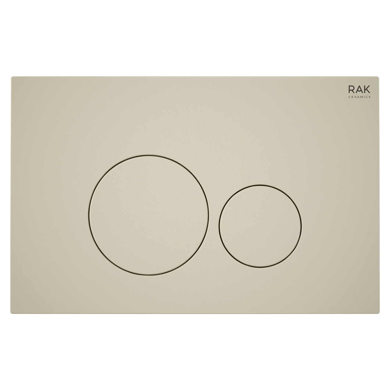 RAK Ceramics Ecofix Matt Greige Flush Plate with Round Push Plates