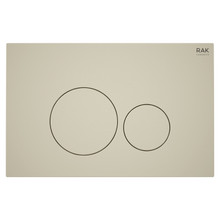 RAK Ceramics Ecofix Matt Greige Flush Plate with Round Push Plates, alternate view 2