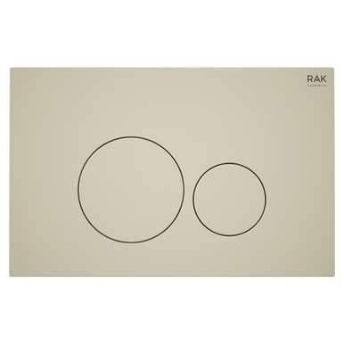 RAK Ceramics Ecofix Matt Greige Flush Plate with Round Push Plates, alternate view 3