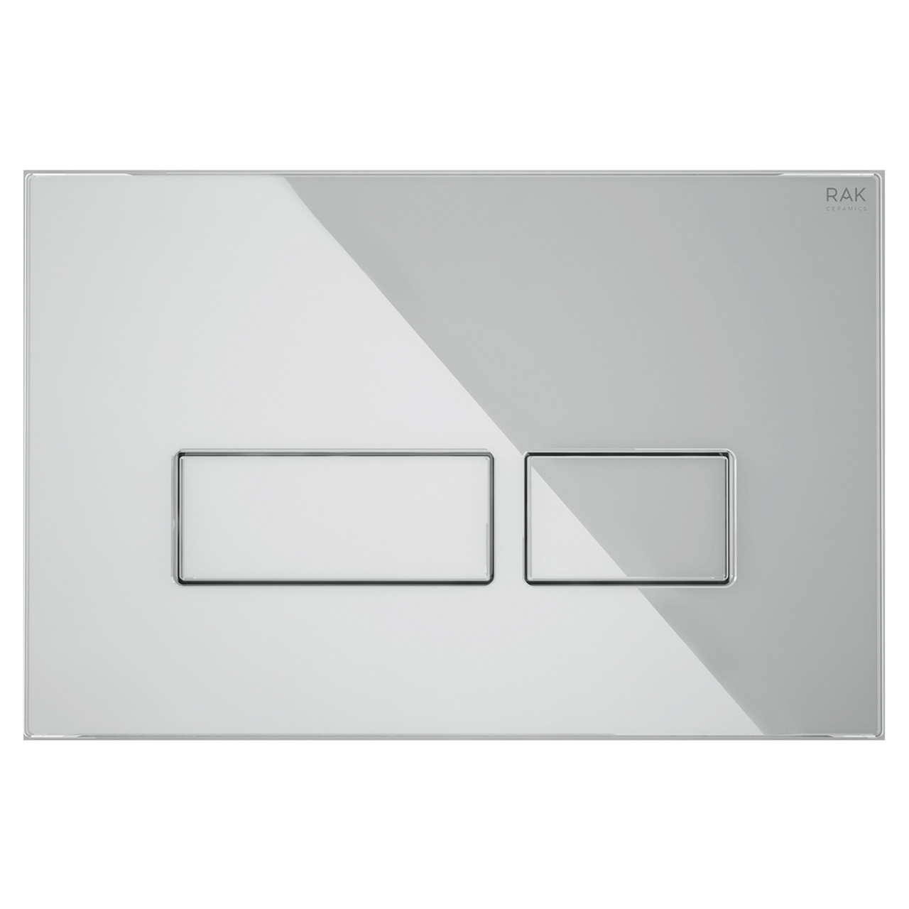 RAK Ceramics Ecofix Glass Flush Plate with Rectangular Push Plates