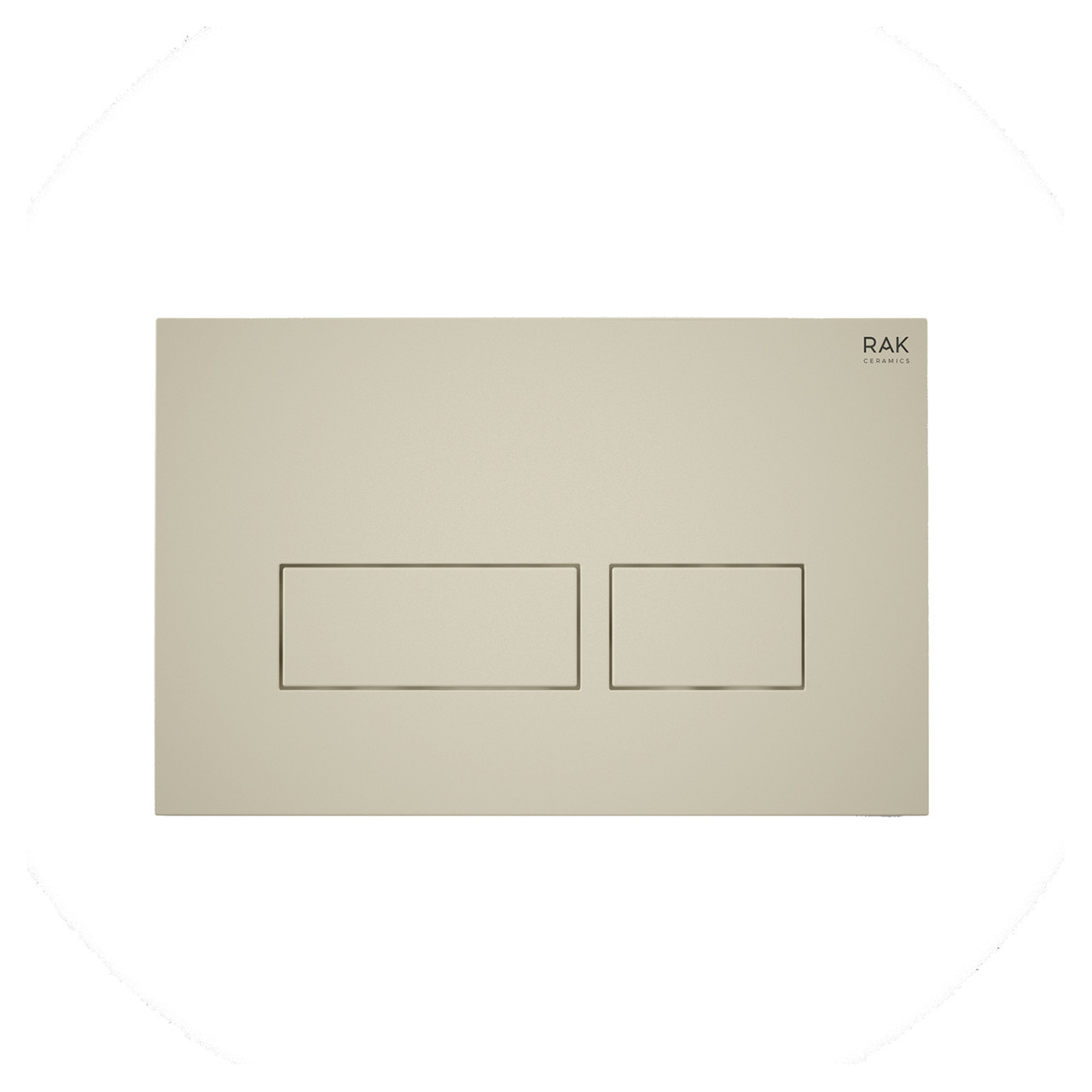 RAK Ceramics Ecofix Matt Greige Flush Plate with Rectangular Push Plates