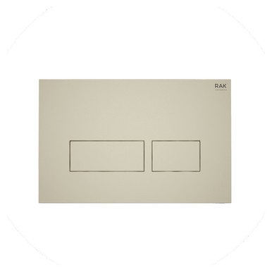 RAK Ceramics Ecofix Matt Greige Flush Plate with Rectangular Push Plates, alternate view 3