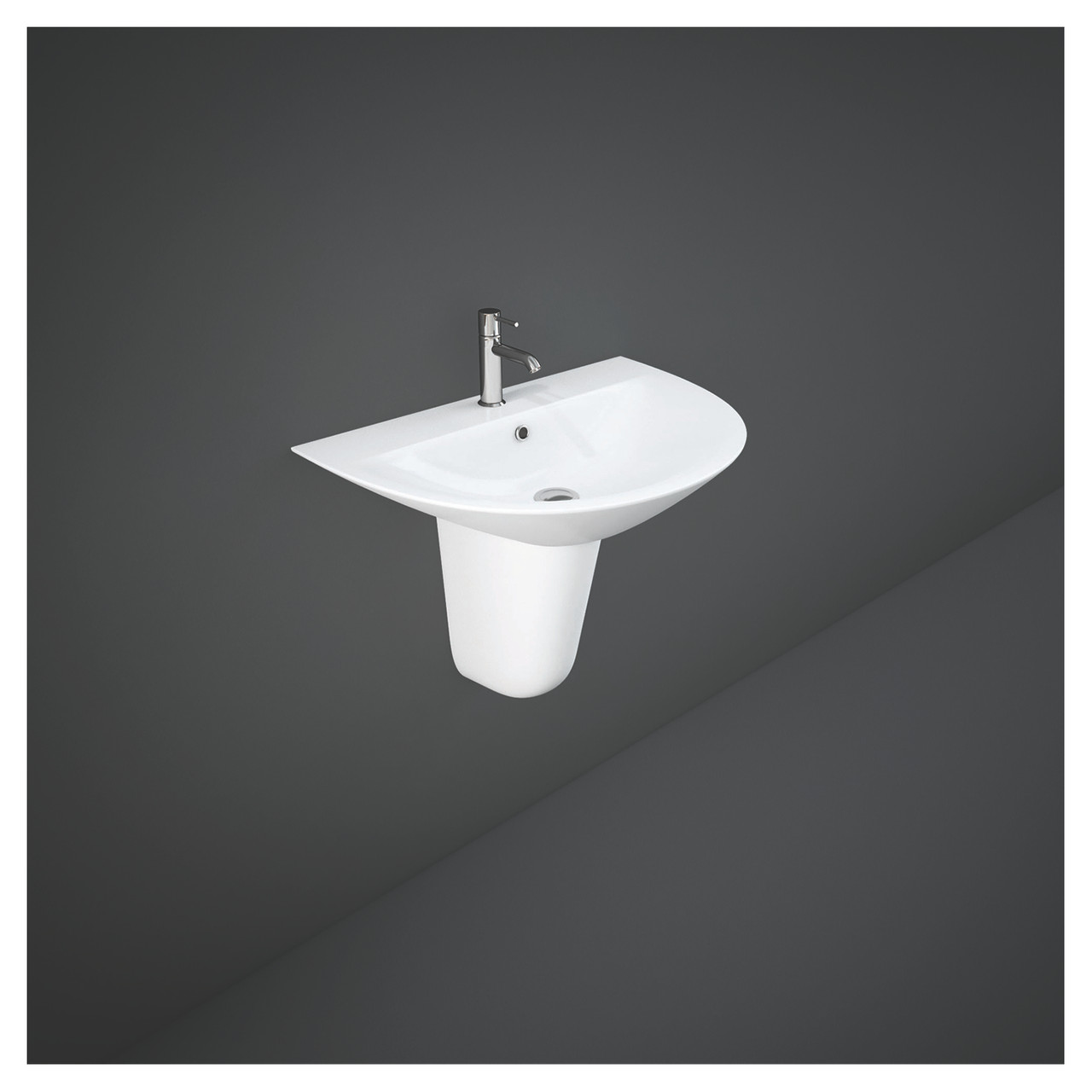 RAK Ceramics Morning Basin with 1 Tap Hole
