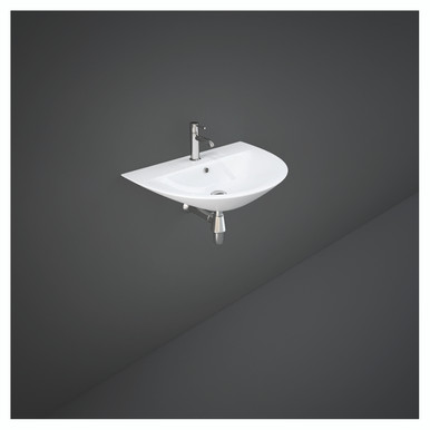 Rak Ceramics White Morning Basin With 1 Tap Hole | | Vitreous China | 550Mm