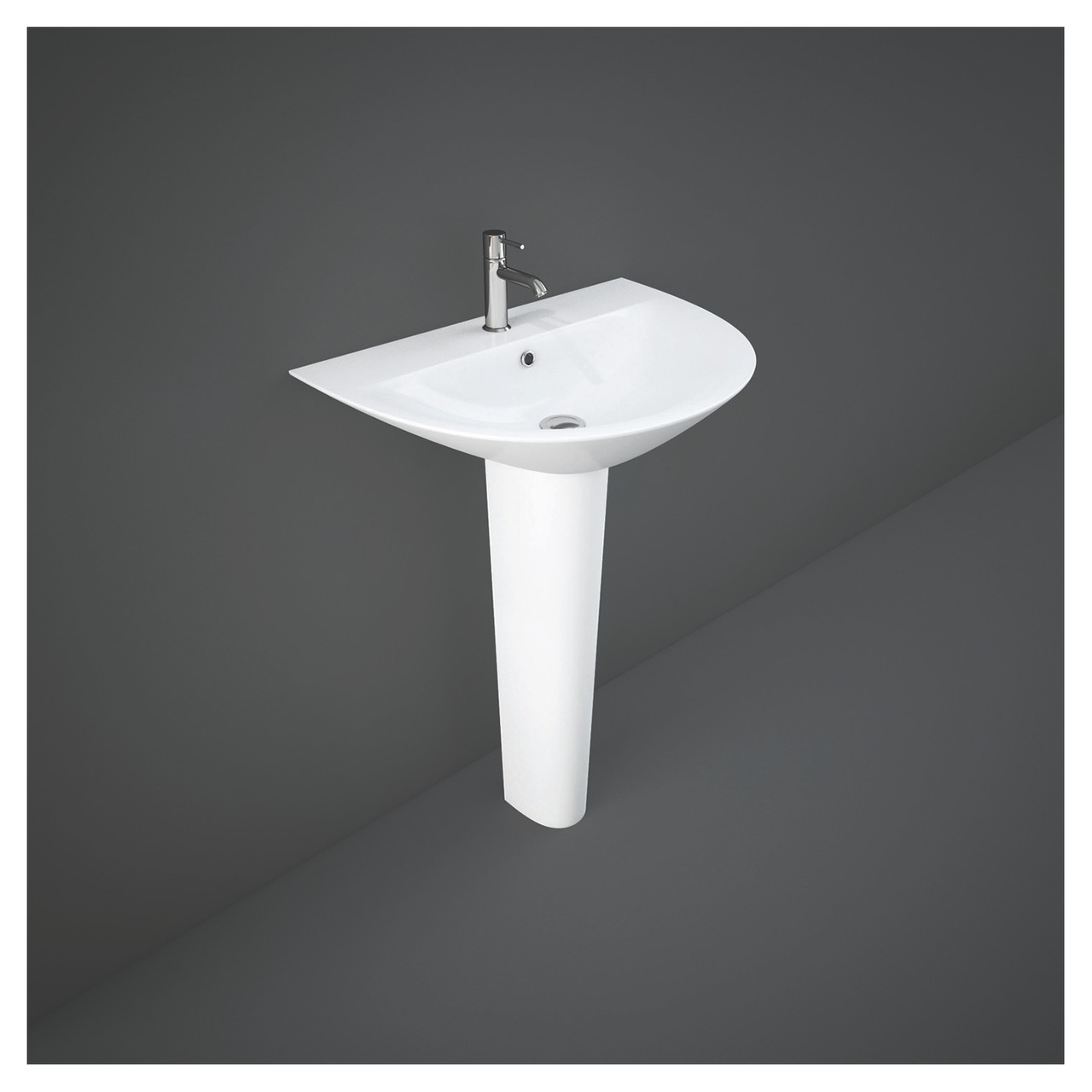 RAK Ceramics Morning Basin with 1 Tap Hole