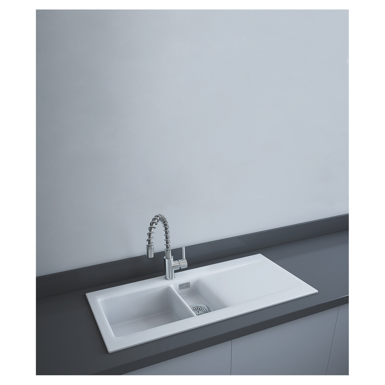RAK Ceramics Dream Matt 1.5 Bowl Slim Kitchen Sink