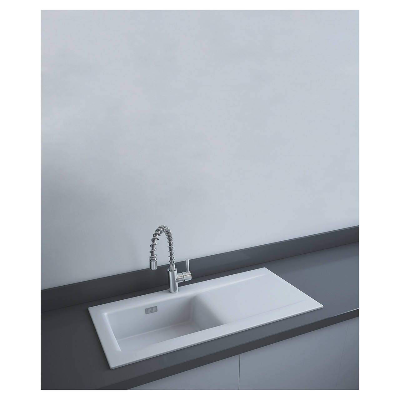 RAK Ceramics Dream Matt 1.0 Bowl Slim Kitchen Sink