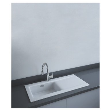 RAK Ceramics Dream Matt 1.0 Bowl Slim Kitchen Sink, alternate view 3