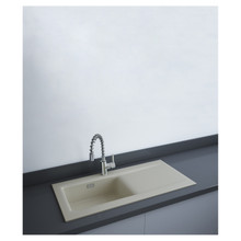 RAK Ceramics Dream Matt Greige 1.0 Bowl Slim Kitchen Sink, alternate view 2