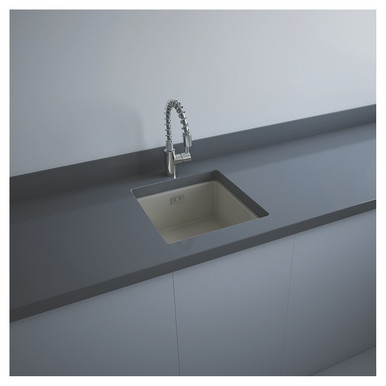 RAK Ceramics Silvia Matt Greige Drop In Kitchen Sink, alternate view 3