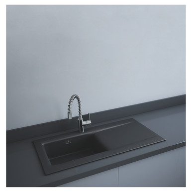 RAK Ceramics Dream Matt 1.0 Bowl Slim Kitchen Sink, alternate view 3