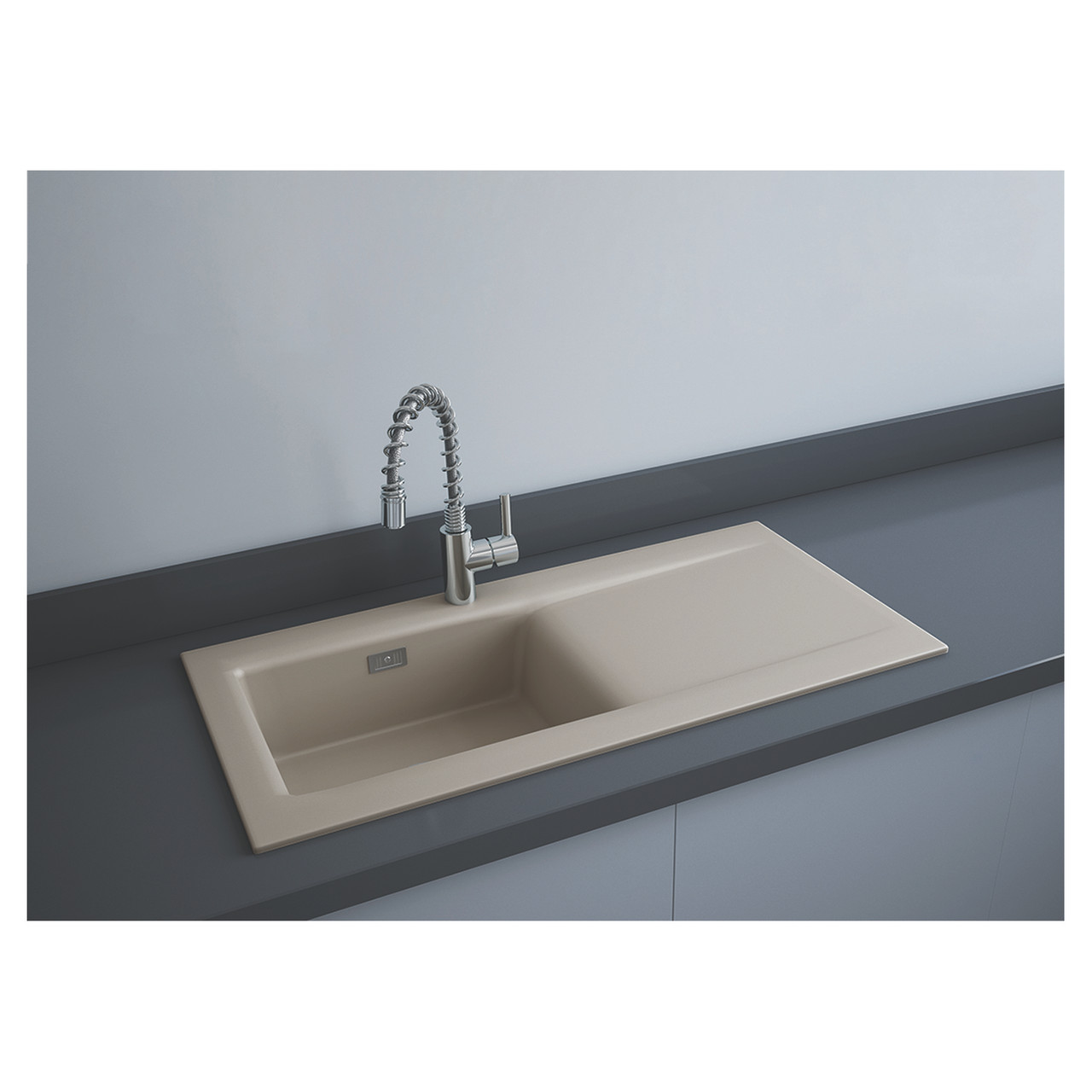 RAK Ceramics Dream Matt 1.0 Bowl Slim Kitchen Sink