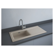 RAK Ceramics Dream Matt 1.0 Bowl Slim Kitchen Sink, alternate view 2