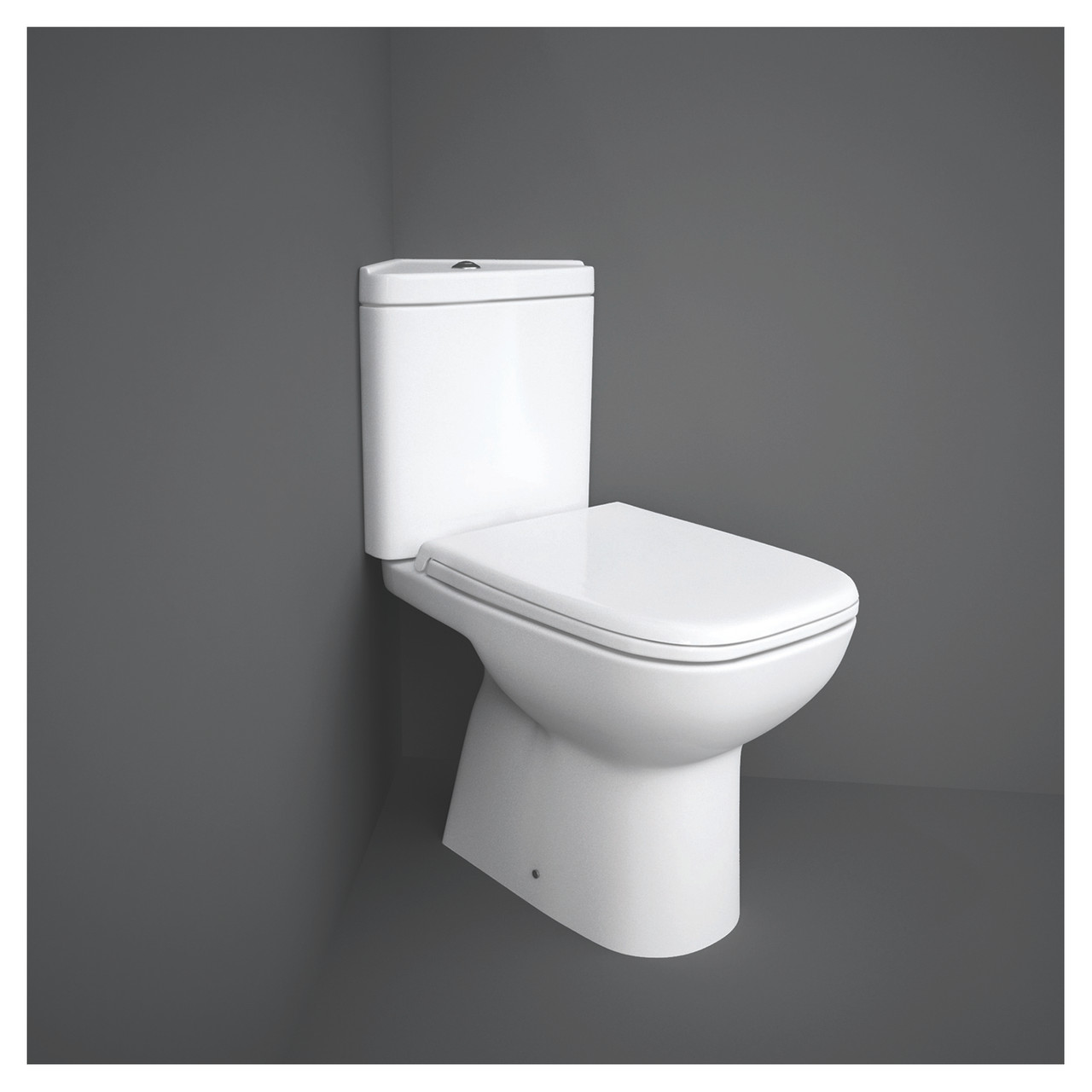 RAK Ceramics Origin Square PP Quick Release Soft Close Toilet Seat