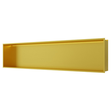 Rak Ceramics Brushed Brass Ingot Recessed Niche With Led | | 304 Stainless Steel | 300Mm X 1200Mm